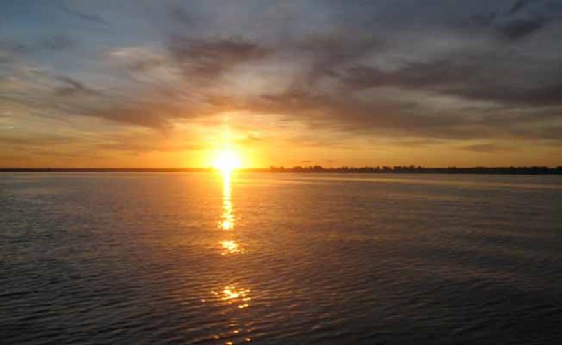 Tiber Reservoir Recreation Area: sunset on Tiber Reservoir