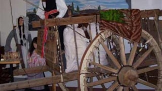 Central Montana Museum: wagon exhibit