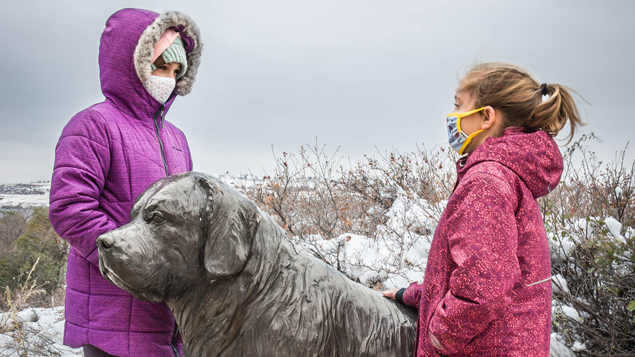 Seaman Monument at Lewis & Clark Interpretive Center