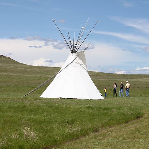 Tipi at First People's Buffalo State Park