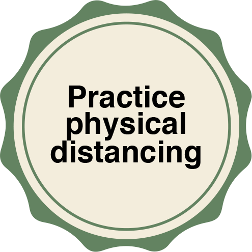 Practice Physical Distancing Badge