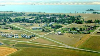 Lake Frances: Lake Frances just on the edge of Valier