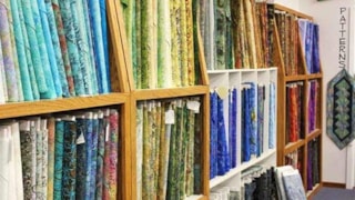 Quilt with Class: bolts of material