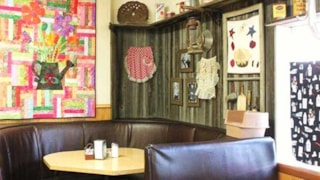 Home Cafe: corner booth