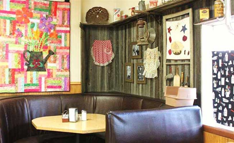 Home Cafe: corner booth