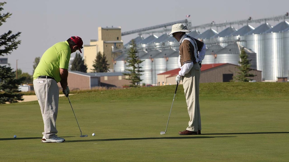 Grain Elevators, Harvest Hills GC, Fairfield